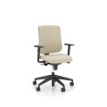 Utila Drehstuhl UPH/P mit niedriger Rückenlehne BLACK