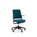 WITHME SWIVEL CHAIR UPH/P PRF BLACK