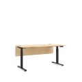 eUP Prime Schreibtisch T-LEG 3S mit elektromotorischer Höhenverstellung, mit Beinraumblende