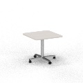 SQart Managerial Mobiler Tisch Rechteckig, Rollen O 65 mm