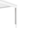 XIO vertikale Kabelführung, Aluminium, passend für rechteckige Tischbeine