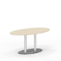 XIO Konferenztisch elliptische Tischplatte mit einem Tischgestell