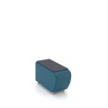 Evida  einfacher Pouf modular mit Tischplatte