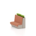 Sand Sofa mit Blumenbeet-Kasten