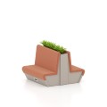 Sand beidseitiges Sofa mit Blumenbeet-Kasten