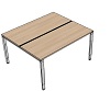 DB0049 Tisch DL7 Linear Bench Rechteck Typ 1, B/T: 140x120cm