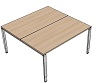 DB0050 Tisch DL7 Linear Bench Rechteck Typ 1, B/T: 140x140cm