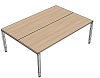 DB0062 Tisch DL7 Linear Bench Rechteck Typ 1, B/T: 200x140cm