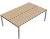 DB0070 Tisch DL7 Linear Bench Rechteck Typ 1, B/T: 220x140cm