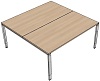 DB0097 Tisch DL7 Linear Bench Rechteck Typ 1, B/T: 160x160cm