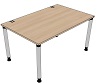 T10015 Tisch DL1 Rechteck Typ 1, B/T: 140x90cm