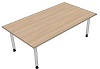 T18269 Tisch DL1 Rechteck Typ 4, PLÜ umlaufend +10cm, B/T: 220x120cm