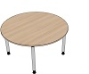 T19950 Tisch DL1 Kreis, D: 140cm- Lieferung teilmontiert!