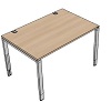 T70010 Tisch DL7 Schreibtisch, Rechteck Typ 1, B/T: 120x80cm