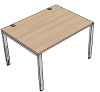 T70011 Tisch DL7 Schreibtisch, Rechteck Typ 1, B/T: 120x90cm