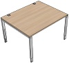 T70012 Tisch DL7 Schreibtisch, Rechteck Typ 1, B/T: 120x100cm