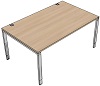 T70020 Tisch DL7 Schreibtisch, Rechteck Typ 1, B/T: 160x100cm