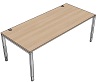 T70027 Tisch DL7 Schreibtisch, Rechteck Typ 1, B/T: 200x90cm