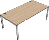 T70028 Tisch DL7 Schreibtisch, Rechteck Typ 1, B/T: 200x100cm