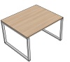 T80012 Tisch DL7 Besprechungstisch, Rechteck Typ 1, B/T: 120x100cm