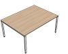 DA0096 Tisch DL7 Linear Bench Rechteck Typ 1, B/T: 160x120cm