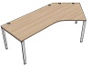 TT1802 Tisch DL7 Form 9 rechts, B/T: 237x127cm, A:80/100cm