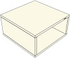 ZOAA01 Schrank-Deckplattenaufsatz für ModulLine, Korpusbreite