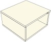ZOAB01 Schrank-Deckplattenaufsatz für ModulLine, Korpusbreite + 1 Seitenwand