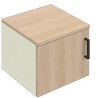 SBBAA19- Drehtüren-Aufsatzschrank links 1OH, B/T/KH: 50x45.0x38.4