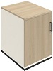 SBBAC66- Drehtürenschrank links 2OH, B/T/KH: 60x64.2x74.9