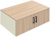 SBBCA74- Drehtüren-Aufsatzschrank 1OH (mMW), B/T/KH: 120x64.2x38.4