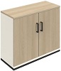 SBBCC08- Drehtürenschrank 2OH, B/T/KH: 100x35.4x74.9