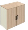 SBBCD24- Drehtüren-Aufsatzschrank 2OH, B/T/KH: 100x45.0x76.8