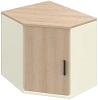 SBBFD55- Drehtüren Innenecke-Aufsatzschrank links 2OH, B/T/KH: 80x80.0x76.8