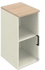 SBFAD17- Vitrinen-Aufsatzschrank links 2OH, B/T/KH: 40x45.0x76.8