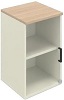 SBFAD19- Vitrinen-Aufsatzschrank links 2OH, B/T/KH: 50x45.0x76.8