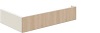 SBTA130-L2564 Horizontale Verblendung-Deckenanschluss links, B/T/KH: 130x64.2x25