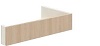 SBTA130-R2564 Horizontale Verblendung-Deckenanschluss rechts, B/T/KH: 130x64.2x25