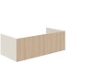SBTA160-B5064 Horizontale Verblendung-Deckenanschluss beidseitig, B/T/KH: 160x64.2x50