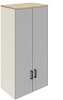 SIBCH22- Drehtüren-Aufsatzschrank Akustik, 4OH, B/T/KH: 80x45.0x153.6