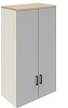 SIBCH23- Drehtüren-Aufsatzschrank Akustik, 4OH, B/T/KH: 90x45.0x153.6