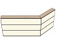 AG19100180 Theke 135°, links:100cm, rechts:180cm, H107,7cm (3 SE)