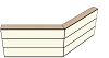 AG19160180 Theke 135°, links:160cm, rechts:180cm, H107,7cm (3 SE)