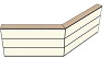 AG19180180 Theke 135°, links:180cm, rechts:180cm, H107,7cm (3 SE)