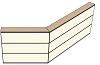 AG19200120 Theke 135°, links:200cm, rechts:120cm, H107,7cm (3 SE)