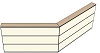 AG19200180 Theke 135°, links:200cm, rechts:180cm, H107,7cm (3 SE)