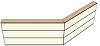 AG19200220 Theke 135°, links:200cm, rechts:220cm, H107,7cm (3 SE)