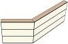 AG19220120 Theke 135°, links:220cm, rechts:120cm, H107,7cm (3 SE)