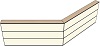AG19220220 Theke 135°, links:220cm, rechts:220cm, H107,7cm (3 SE)