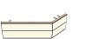 AH19080180 Theke 135°, links: 80cm, rechts:180cm, H 73,4 (2 SE)